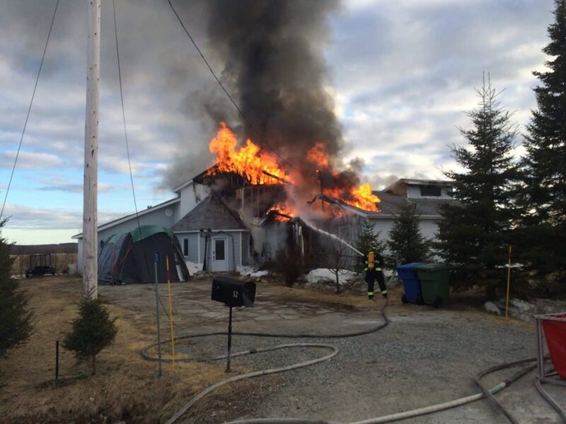 Incendie à St-Mathieu-d’Harricana: la maison est une perte totale