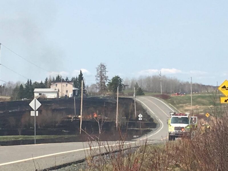 Incendie dans le secteur Mont Brun