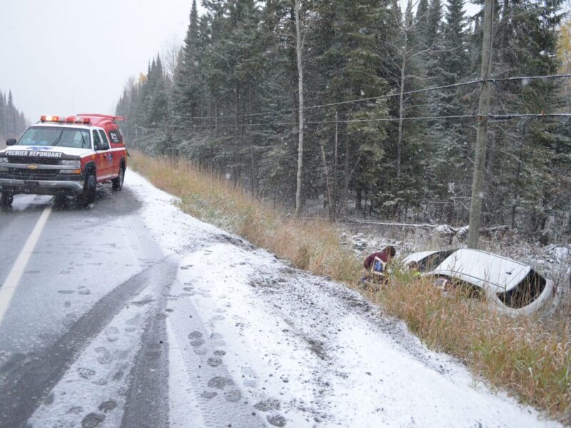 Nombreuses sorties de route en Abitibi-Témiscamingue