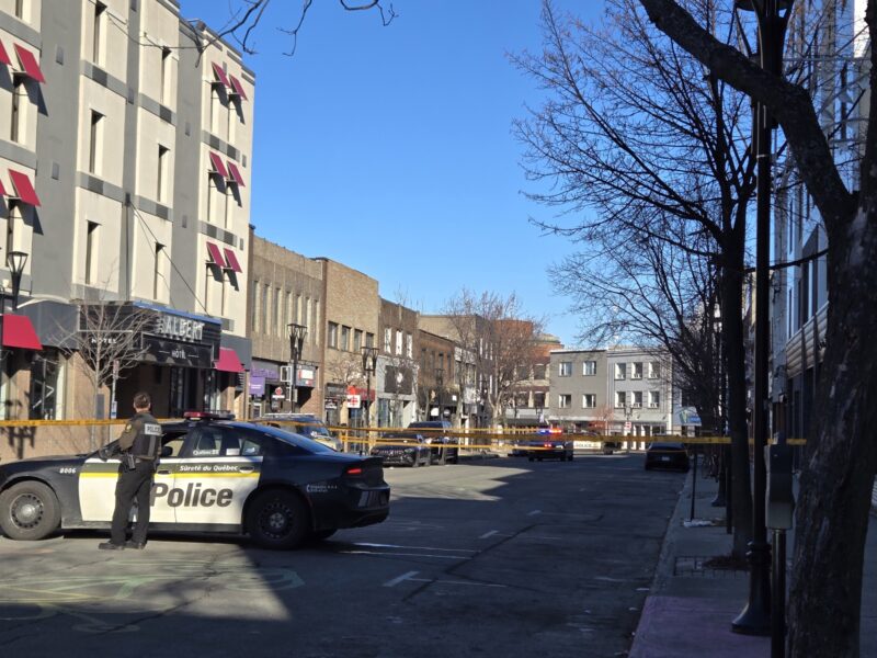 (MISE À JOUR) Opération policière au centre-ville de Rouyn-Noranda