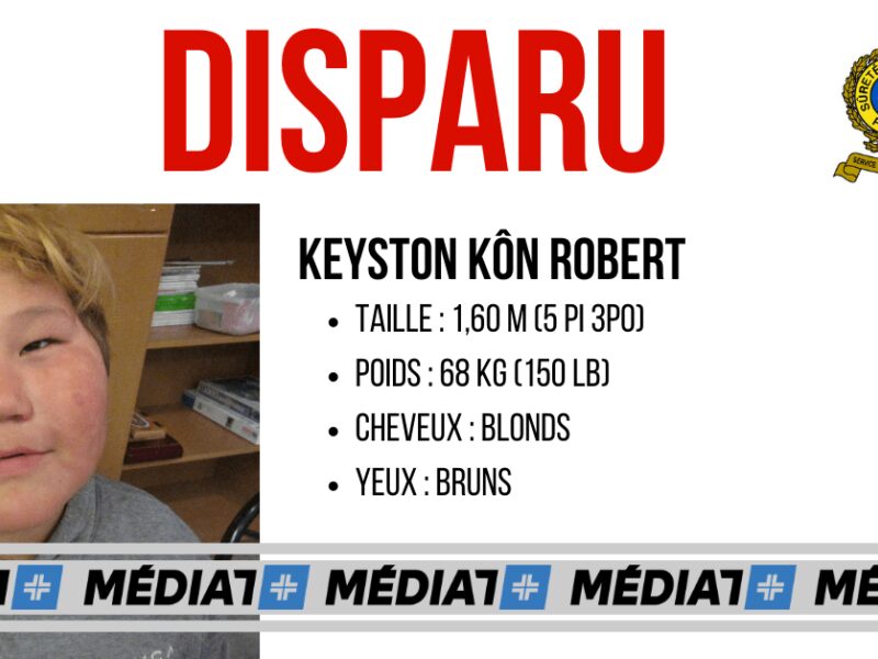 Keyston Kôn Robert a été retrouvé sain et sauf