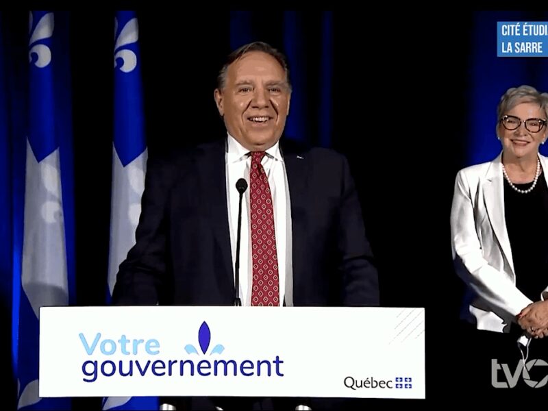 Mêlée de presse de François Legault à La Sarre