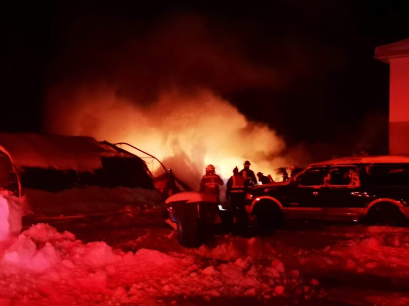 Incendie dans un garage à Amos