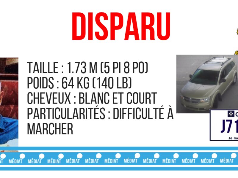 Un homme de 80 ans disparu à Val-d’Or