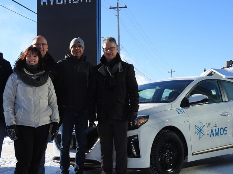 Premier véhicule électrique dans la flotte de la Ville d’Amos