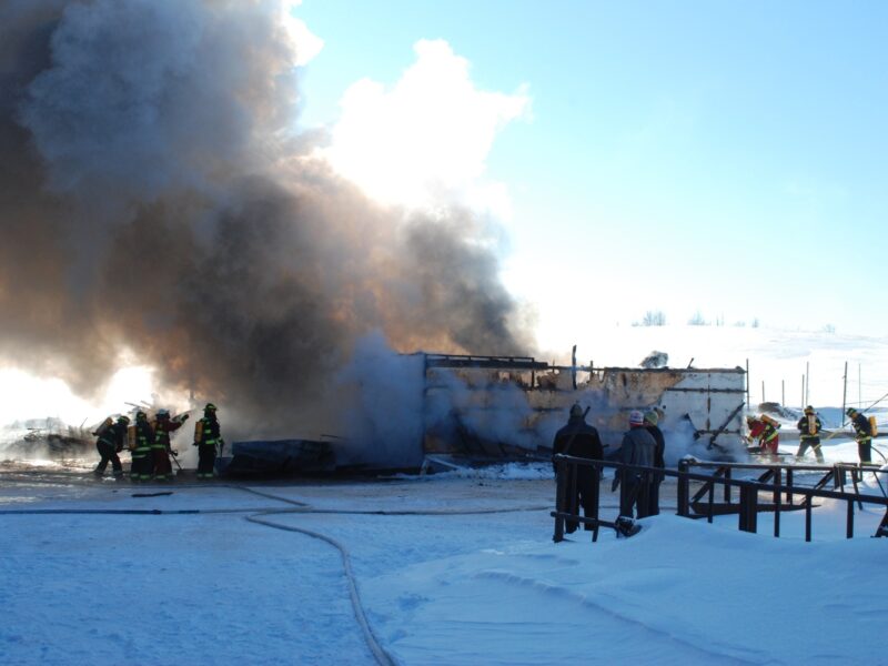 Incendie de garage à Ste-Gertrude-Manneville