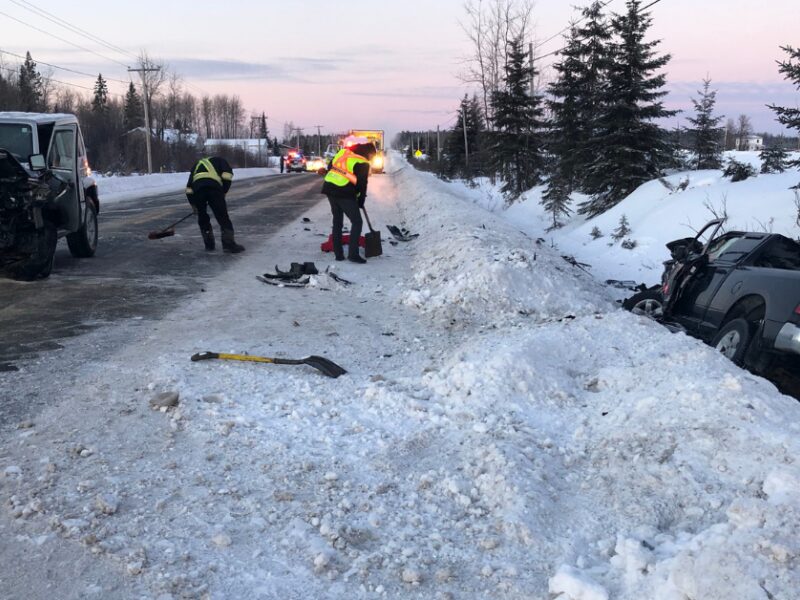 Collision sur la route 109