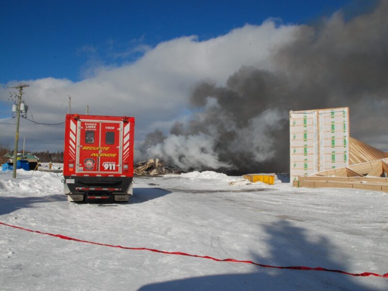 Autre incendie majeur à la Ferme avicole Paul Richard & Fils