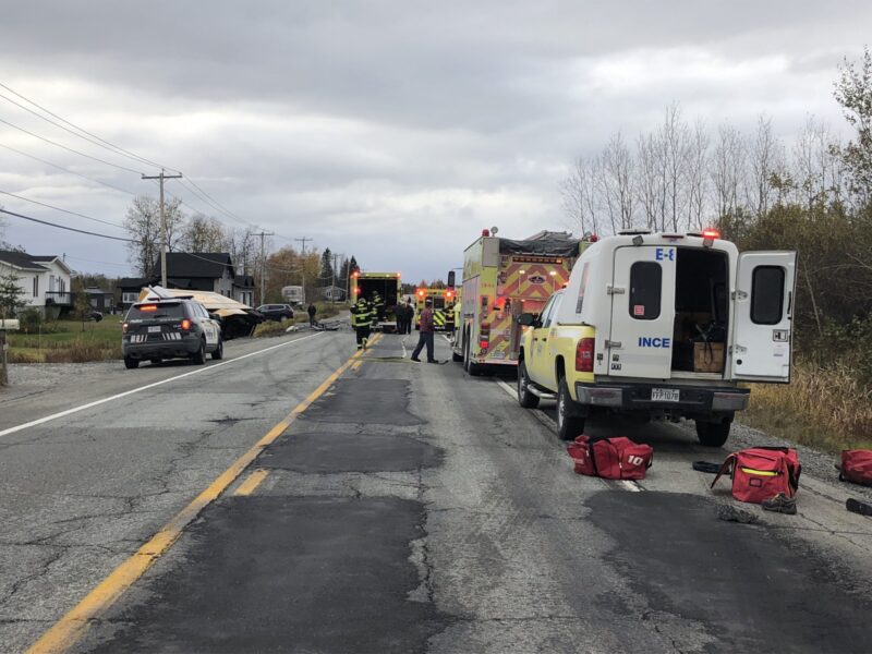 Accident mortel sur la route 111 Ouest