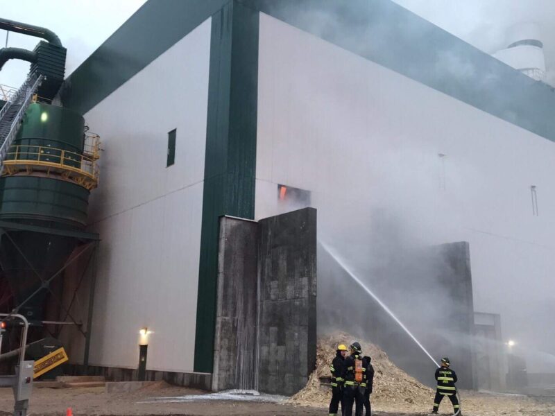 Incendie à l’usine Forex à Amos