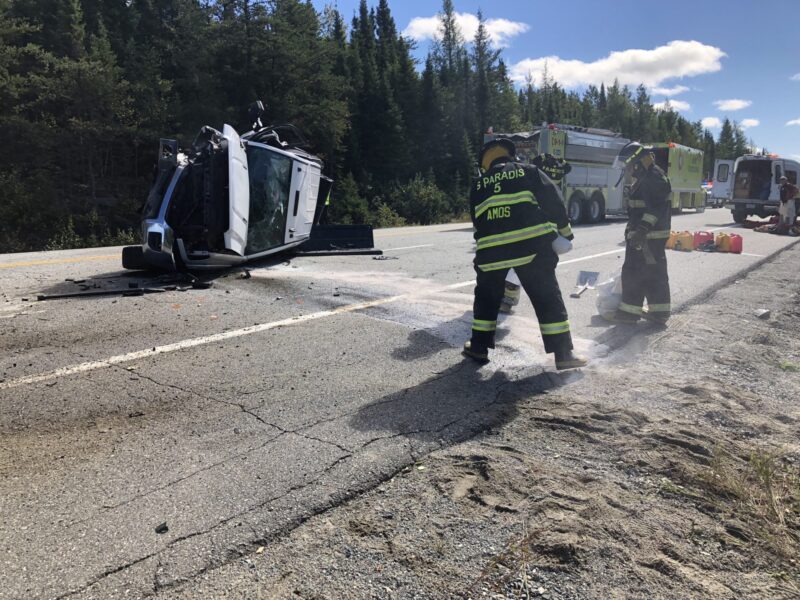 Accident sur la route 109 à St-Mathieu-d’Harricana