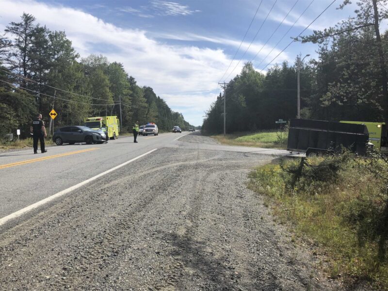 Collision sur la route 395 à Amos