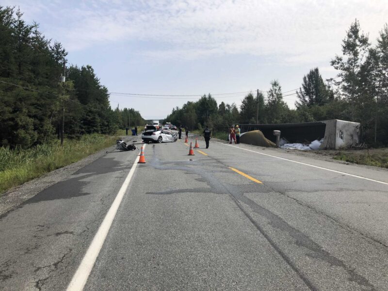 Collision mortelle sur la route 117