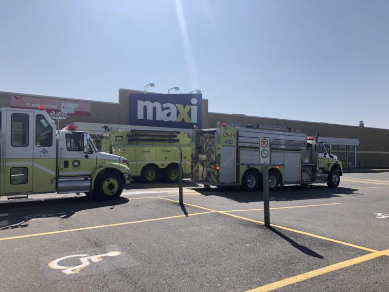 Fuite de gaz au Maxi à Amos