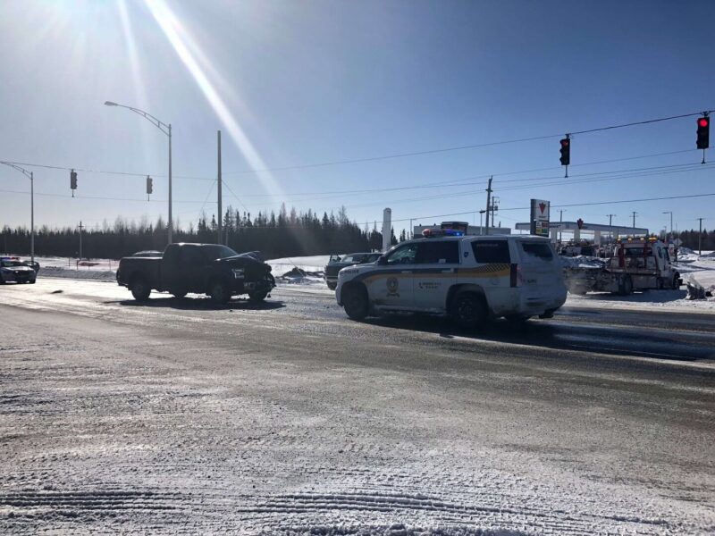 Collision à l’intersection du nouveau Canadian Tire à Amos