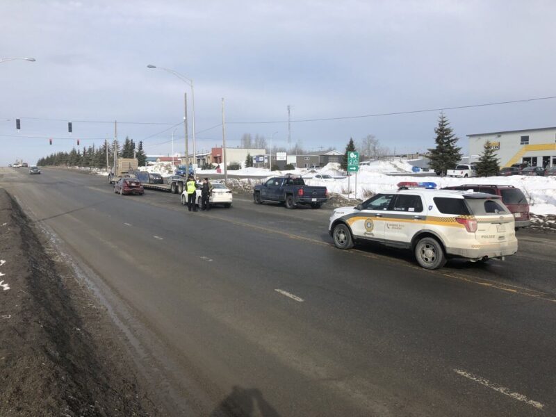 Premier accident à la nouvelle intersection du Canadian Tire à Amos