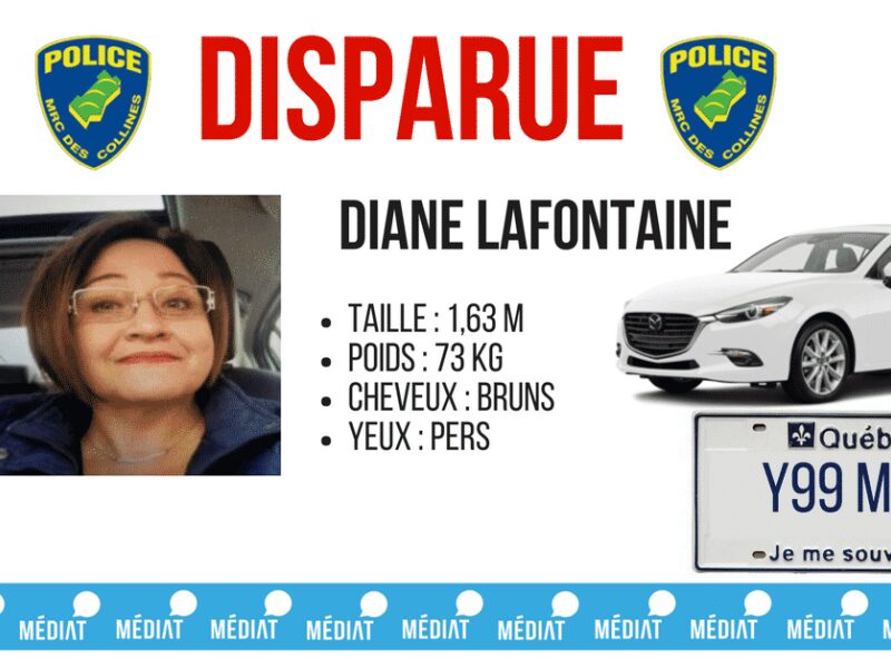 Disparue dans en Outaouais elle pourrait se trouver en Abitibi-Témiscamingue