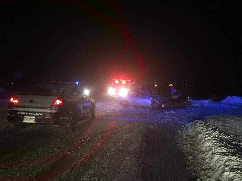 Collision sur la route 109 à Pikogan