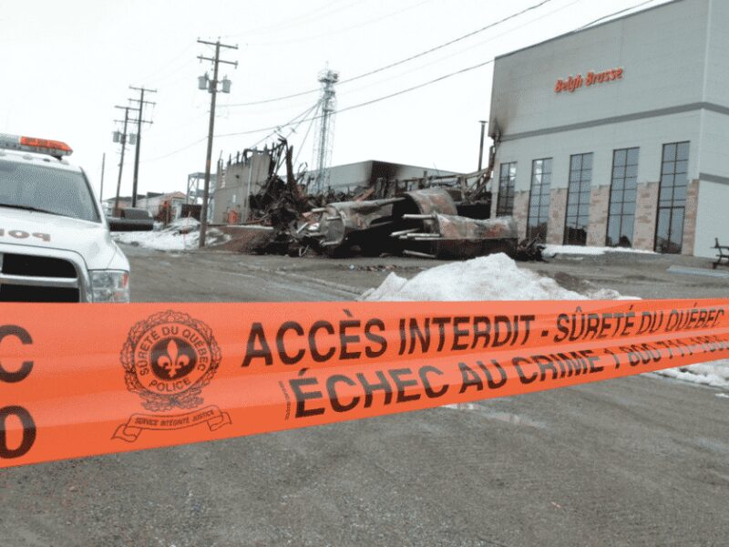 Incendie chez Belgh Brasse la SQ procède à une arrestation