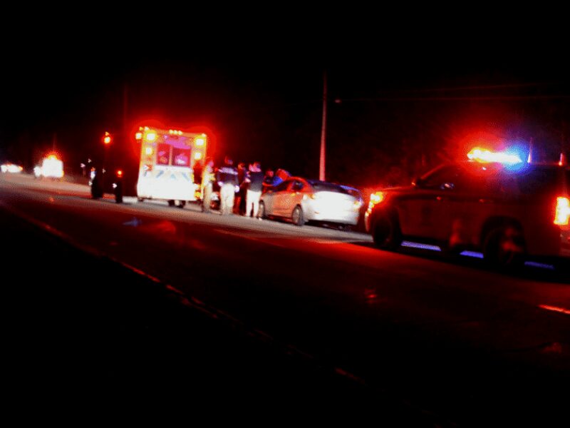 Collision avec un orignal sur la route 109