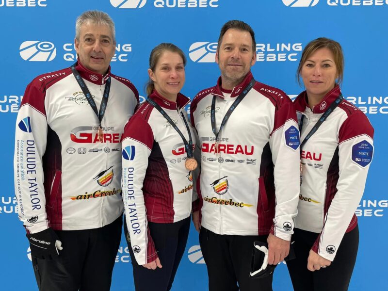 Bronze pour les Abitibiens au Championnat provincial mixte de curling