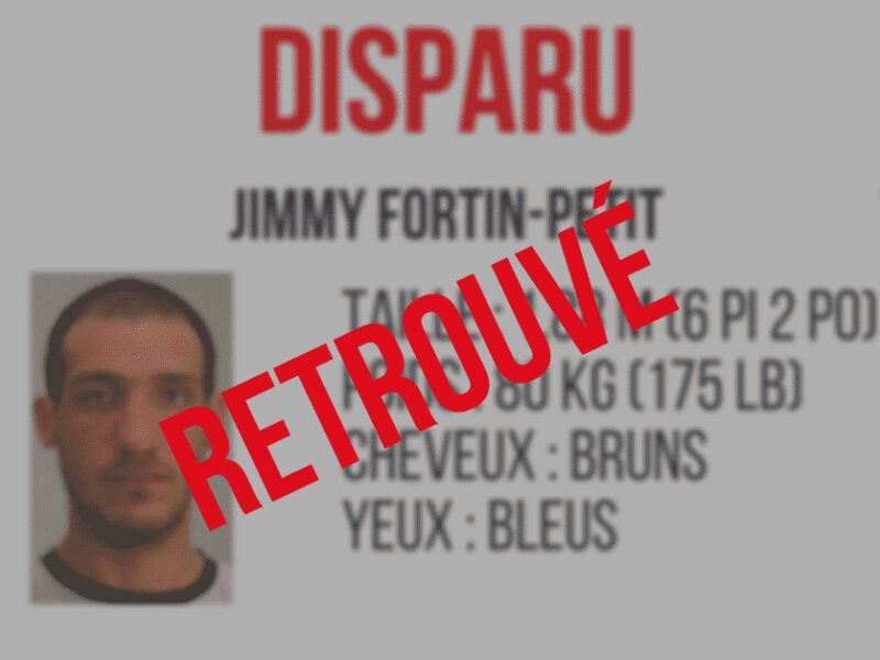 Disparition de Jimmy Fortin-Petit