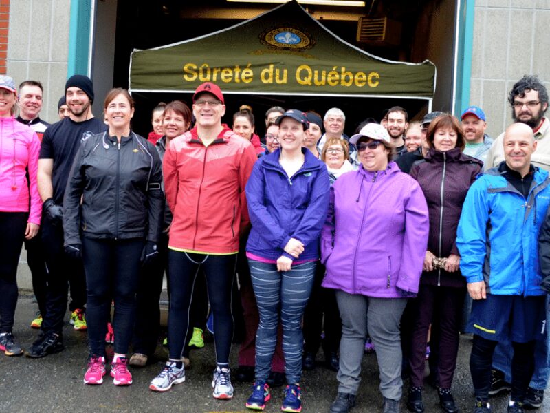 Les agents de la paix courent au profit d’Olympiques spéciaux Québec