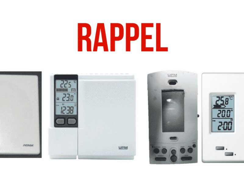 Rappel élargi de thermostats