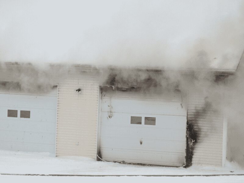 Incendie de garage à La Corne