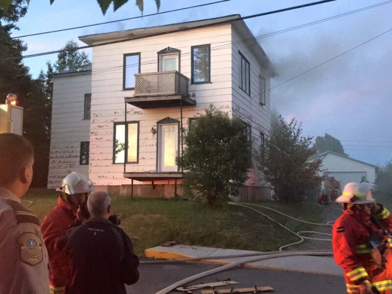 Incendie à Amos