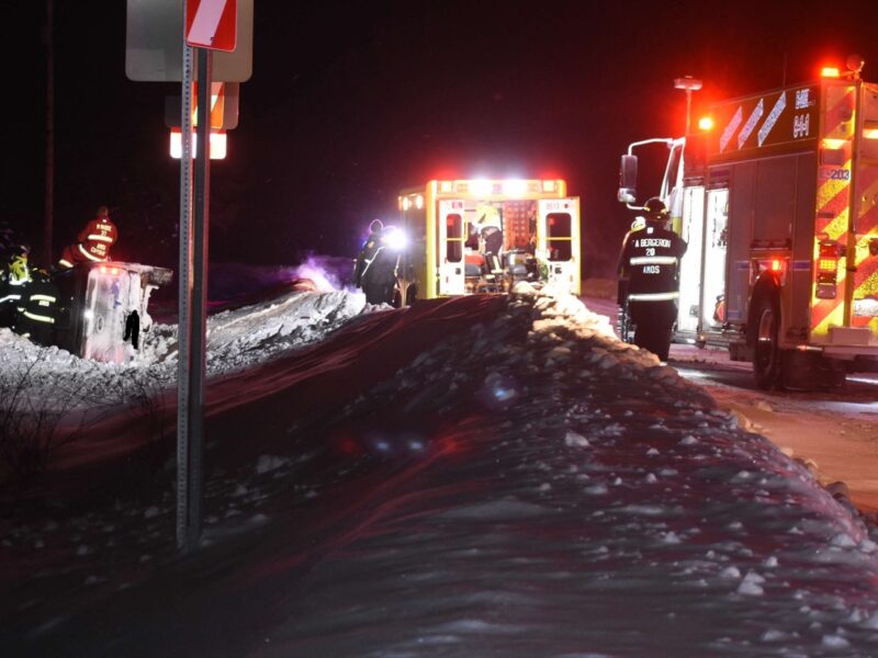 Accident entre Amos et Saint-Maurice