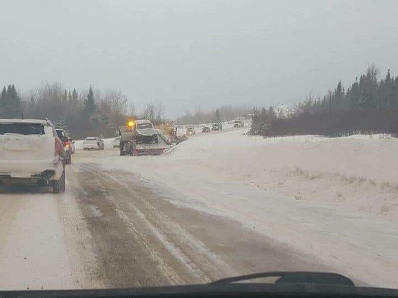 Collision sur la route 111