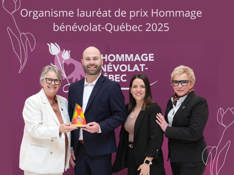 Le Centre d’action bénévole de Rouyn-Noranda reçoit un prix d’honneur majeur