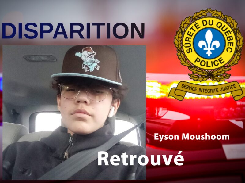 Disparition d’Eyson Moushoom (Retrouvé)