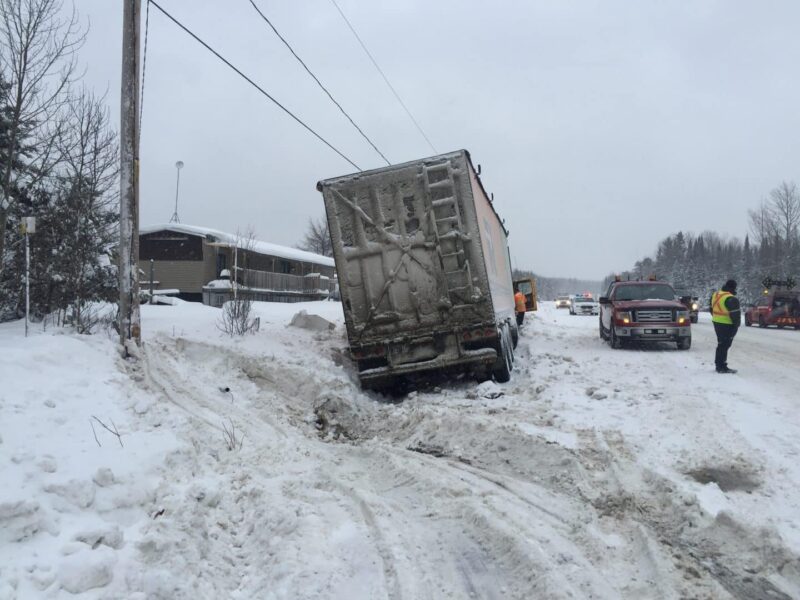 Collision sur la route 117