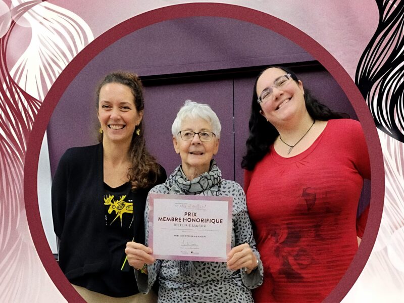 Un Prix Honorifique Prestigieux pour Jocelyne Saucier