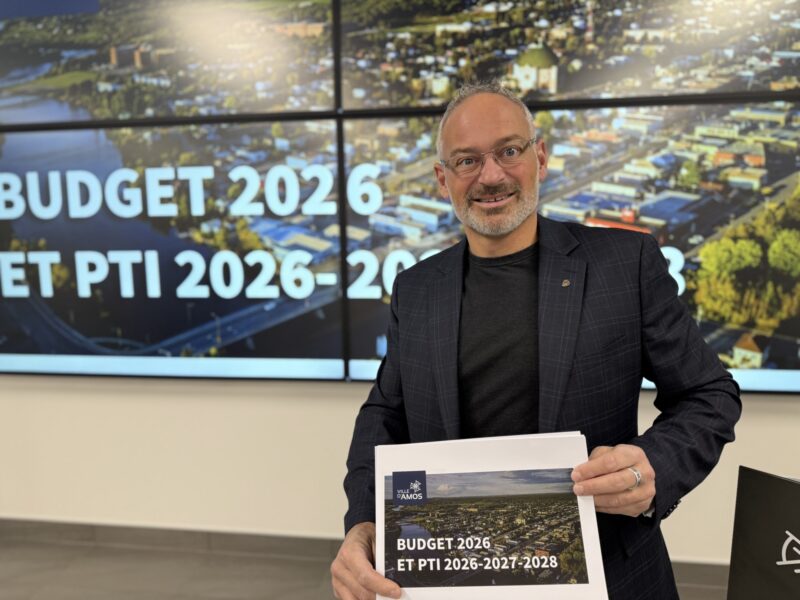 Un budget de 60,5M$ pour Amos en 2026