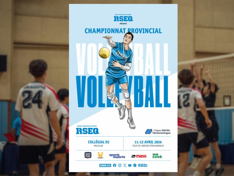 Le Cégep de l’Abitibi-Témiscamingue : hôte du Championnat provincial de volleyball masculin