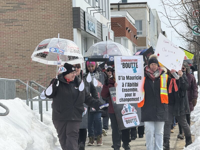 Amos : Des organismes à boutte descendent dans la rue
