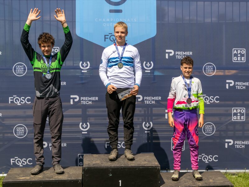 Un cycliste de l'Abitibi-Témiscamingue brille aux Championnats québécois de BMX
