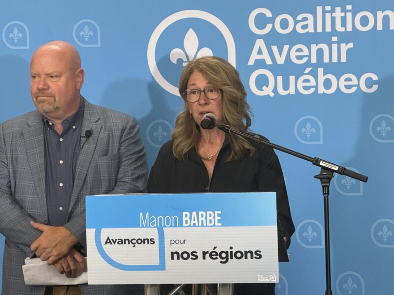 La CAQ présente Manon Barbe dans Abitibi-Est et promet de doubler les redevances aux régions ressources
