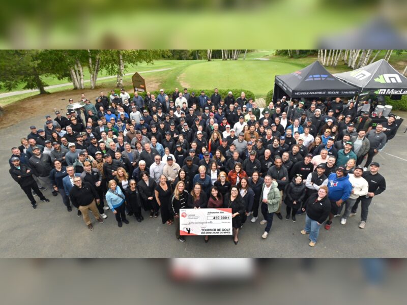 Somme historique pour la 13e édition du Tournoi de golf des directions de mines au profit de Centraide ATNQ