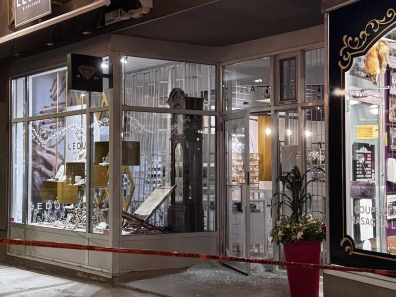 Vol et saccage à la Bijouterie Leduc de Rouyn-Noranda