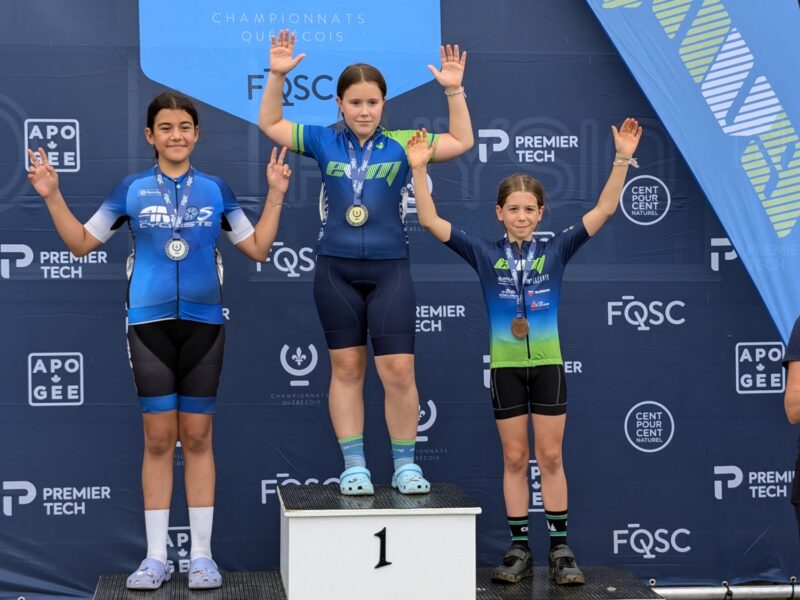 Cyclisme: Plusieurs médailles pour de jeunes athlètes de la région