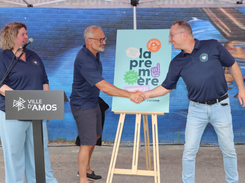 Le centre-ville d’Amos adopte sa nouvelle identité : La Première.