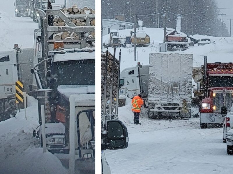 Accident de poids lourds sur la 109 Nord