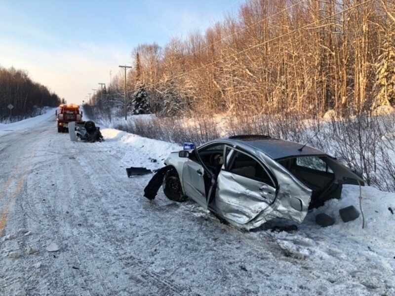 Collision entre deux véhicules à Preissac