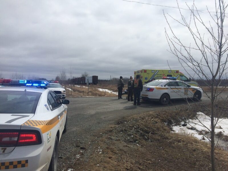 Collision entre un train et une voiture à Trécesson 