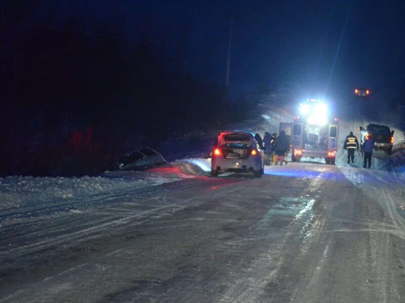 Collision entre une motoneige et une voiture à St-Félix