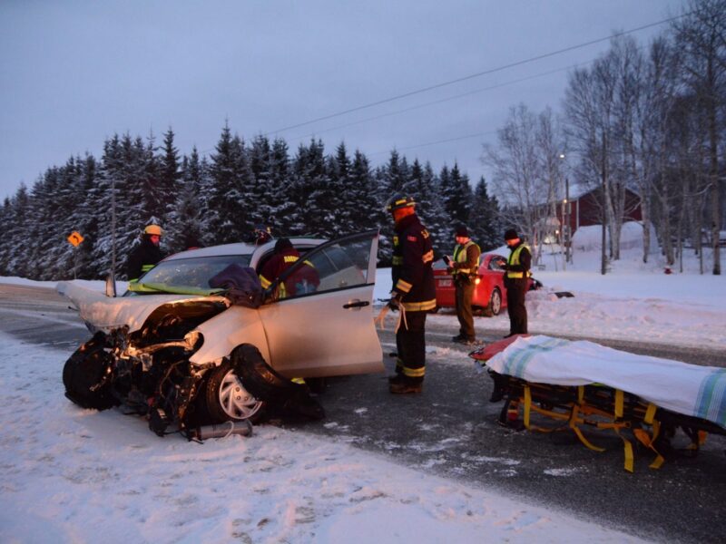 Collision sur la route 111